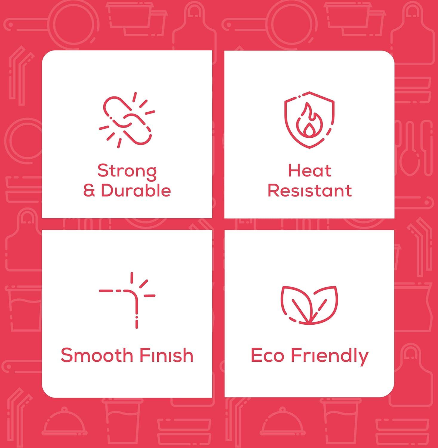 GUSTO 12" Bamboo Sticks Wooden Skewers for Kabobs & Smores, 100-Pack