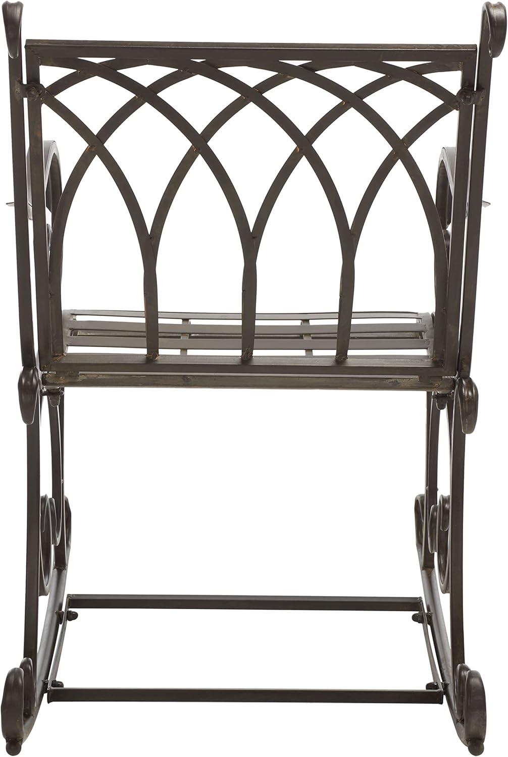 Medrano Rocking Chair Indoor/Outdoor - PAT5030 - Rustic Brown - Safavieh