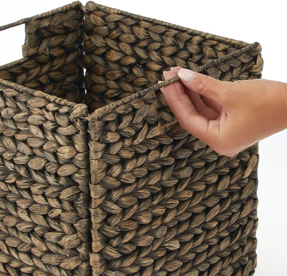mDesign mDesign Woven Hyacinth Kitchen Storage Organizer Basket Bin