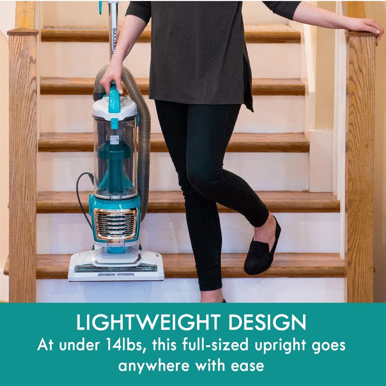 Green Bagless Upright Vacuum with HEPA Filter and 10' Hose