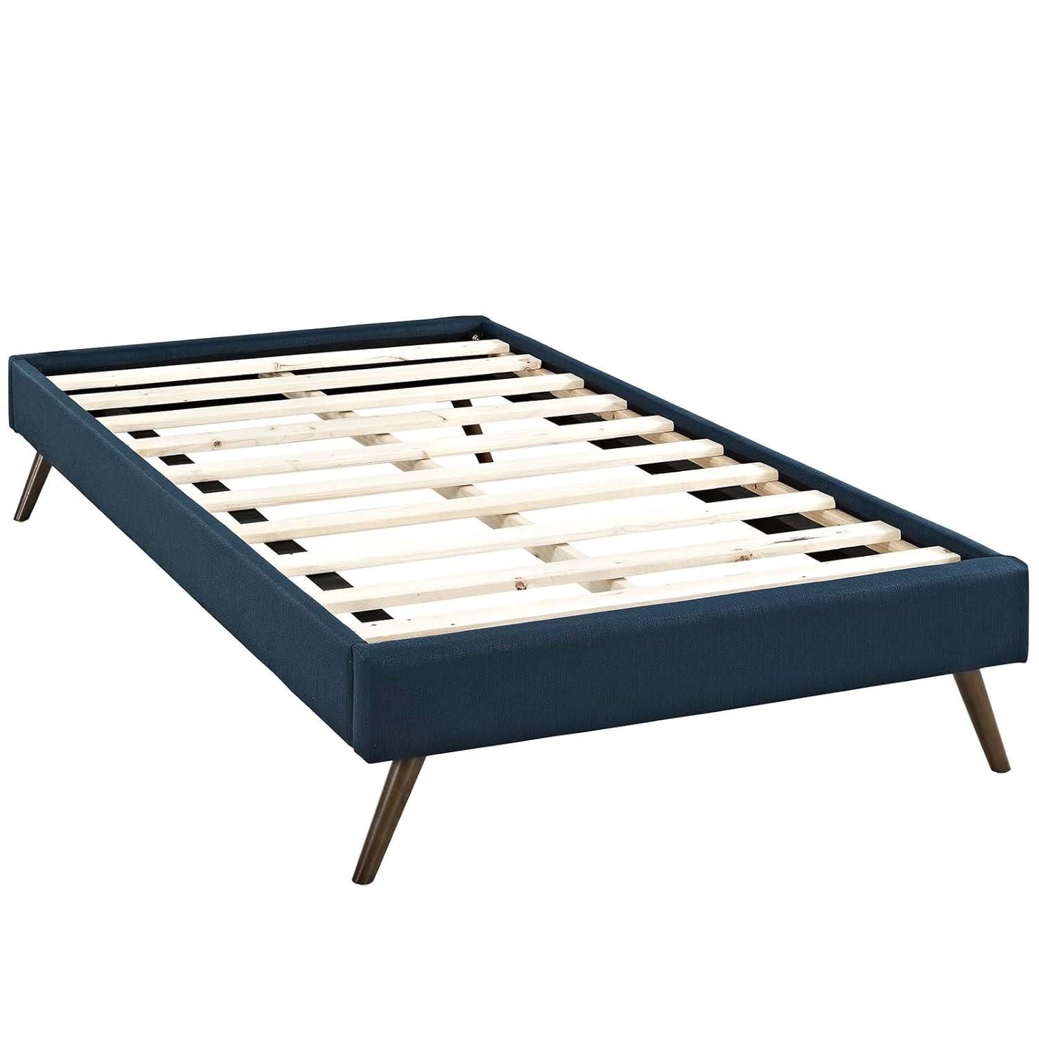 Modway Loryn Twin Fabric Bed Frame with Round Splayed Legs