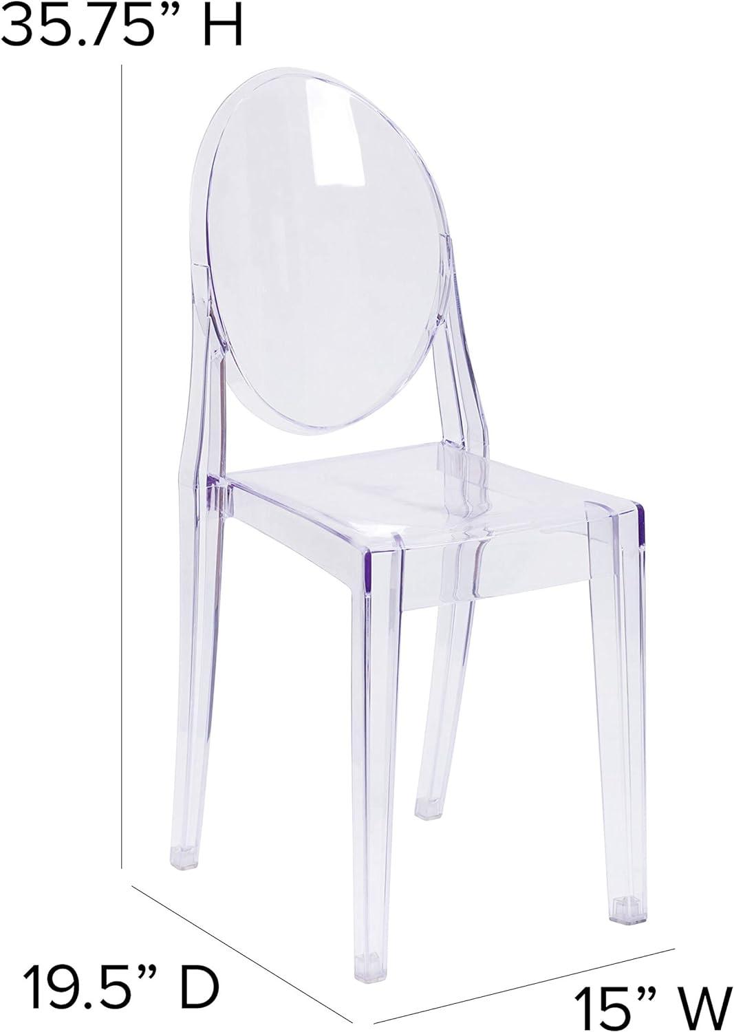 Cheryl Clear Transparent Plastic Side Chair