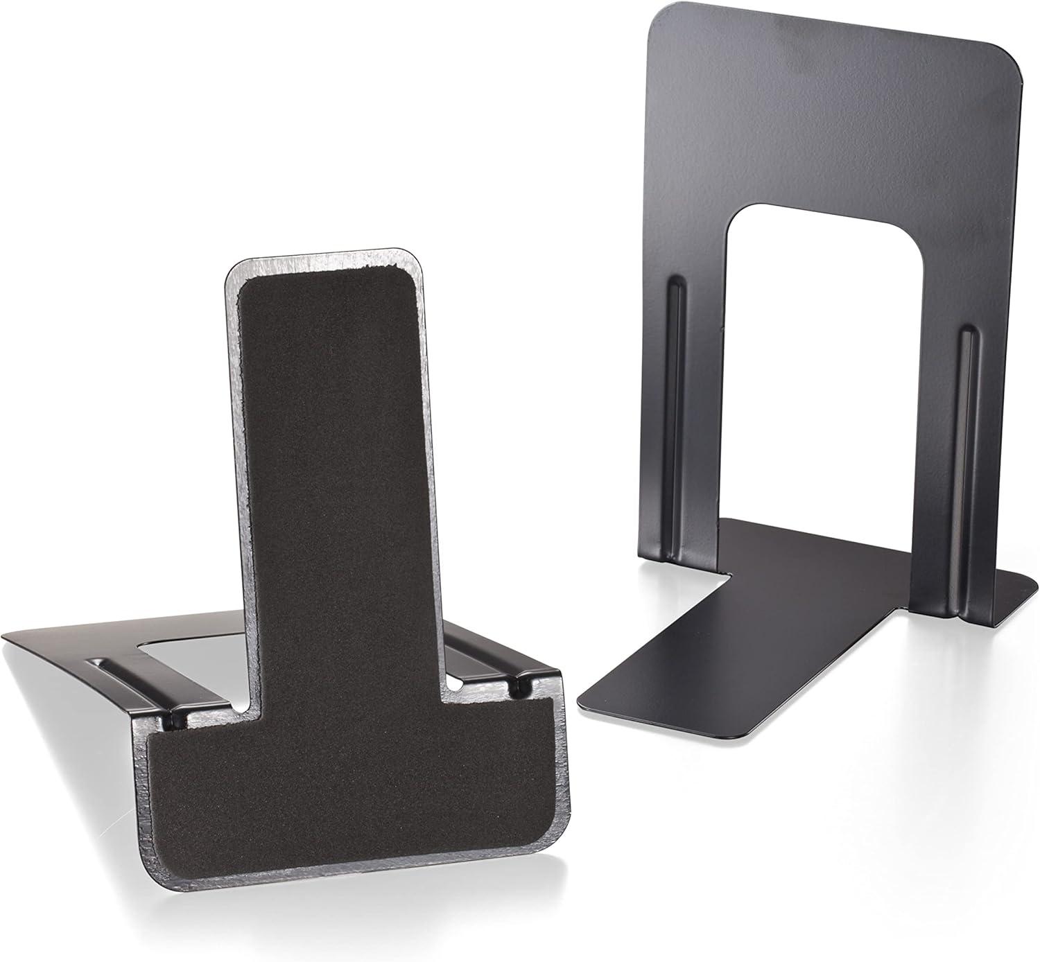 Officemate Steel Book Ends 9"H Black (OIC93051)