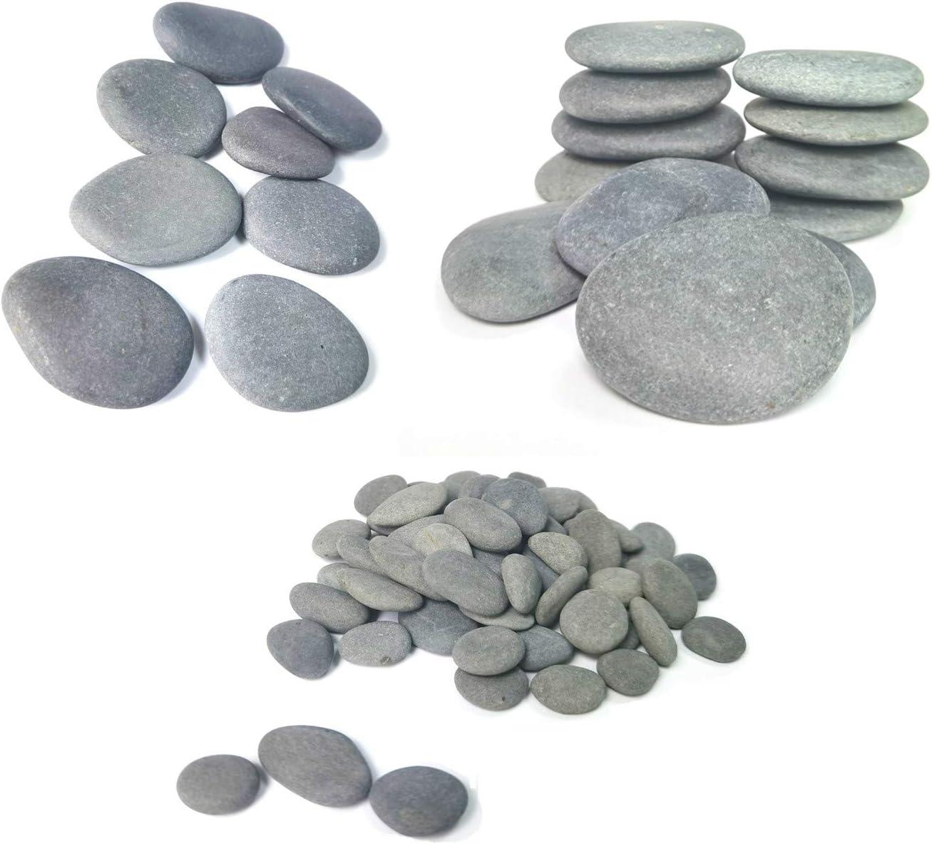 Lifetop 120PCS Painting Rocks , DIY Rocks Flat & Smooth Kindness Rocks for Arts, Crafts, Decoration , Medium/Small/Tiny Rocks for Painting ,Hand Picked for Painting Rocks