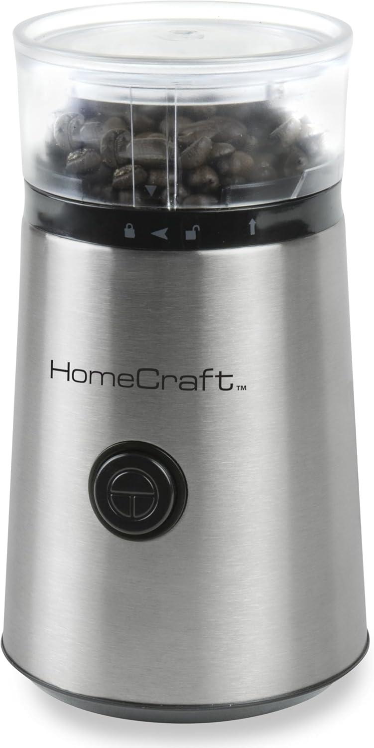 HomeCraft Stainless Steel Electric Blade Coffee Grinder