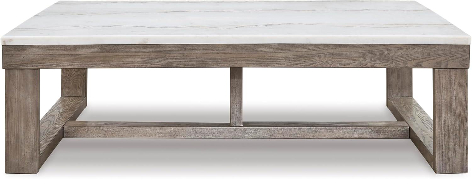 Ashley Furniture Loyaska Brown & Ivory Coffee Table