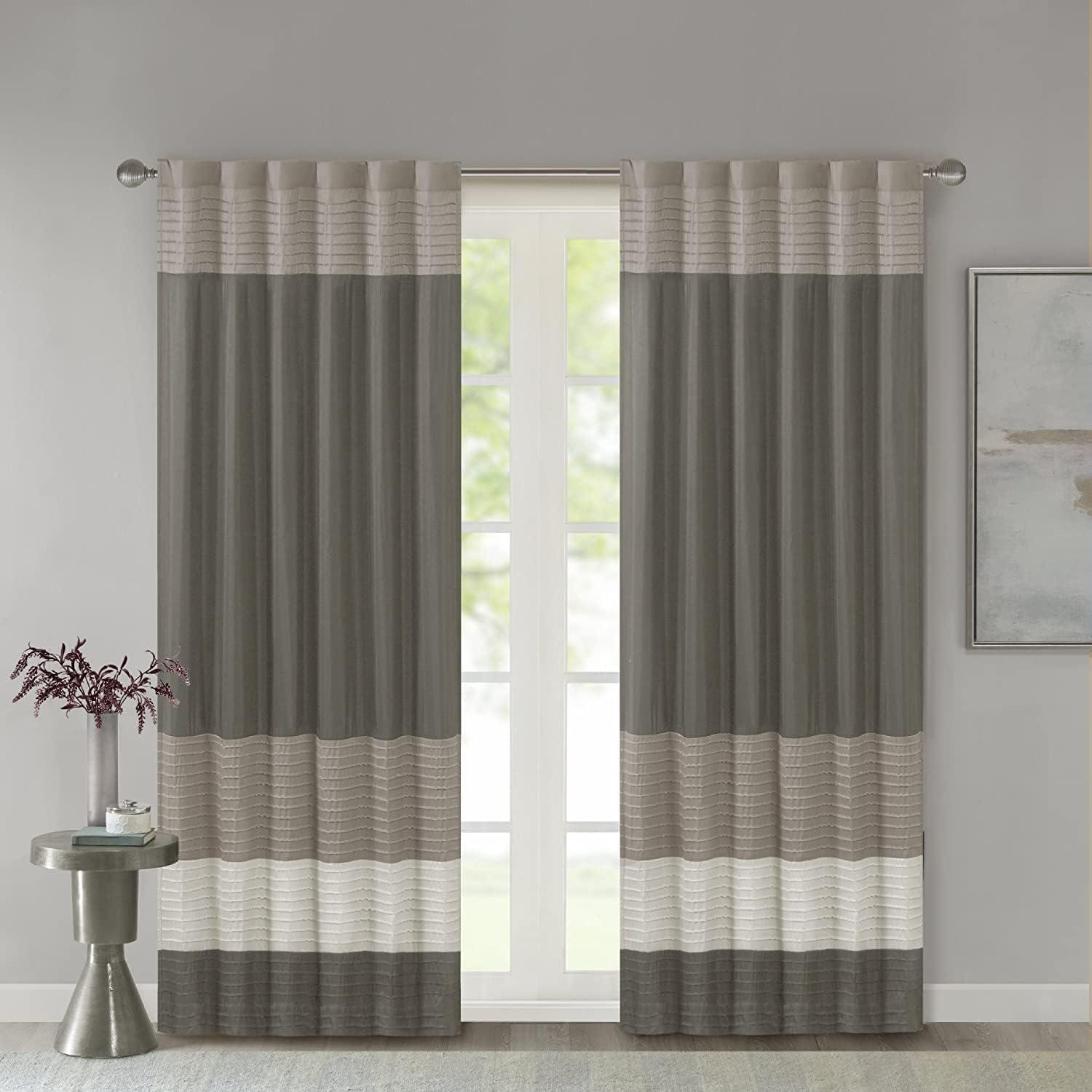 Amherst Polyoni Pintuck Curtain Panel