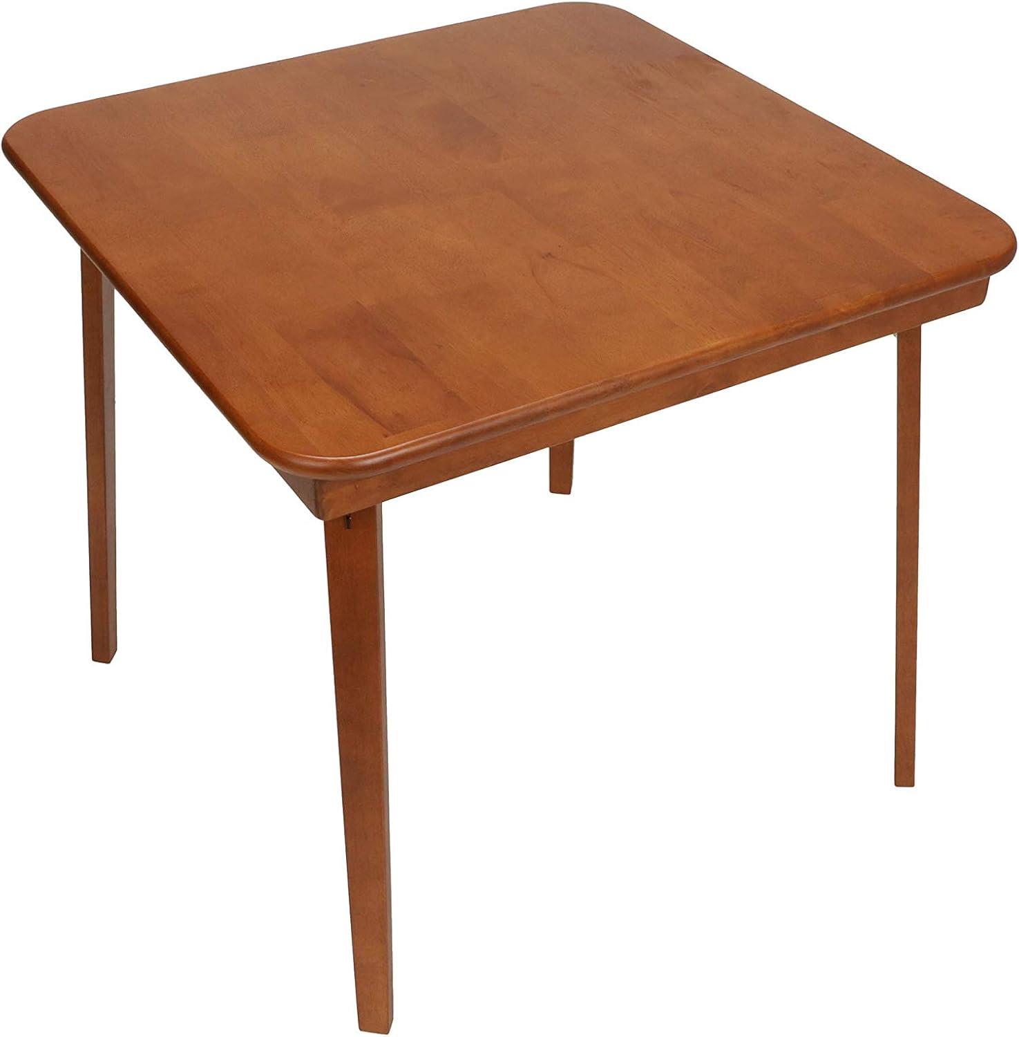 Classic Cherry Finish 36" Solid Wood Folding Card Table