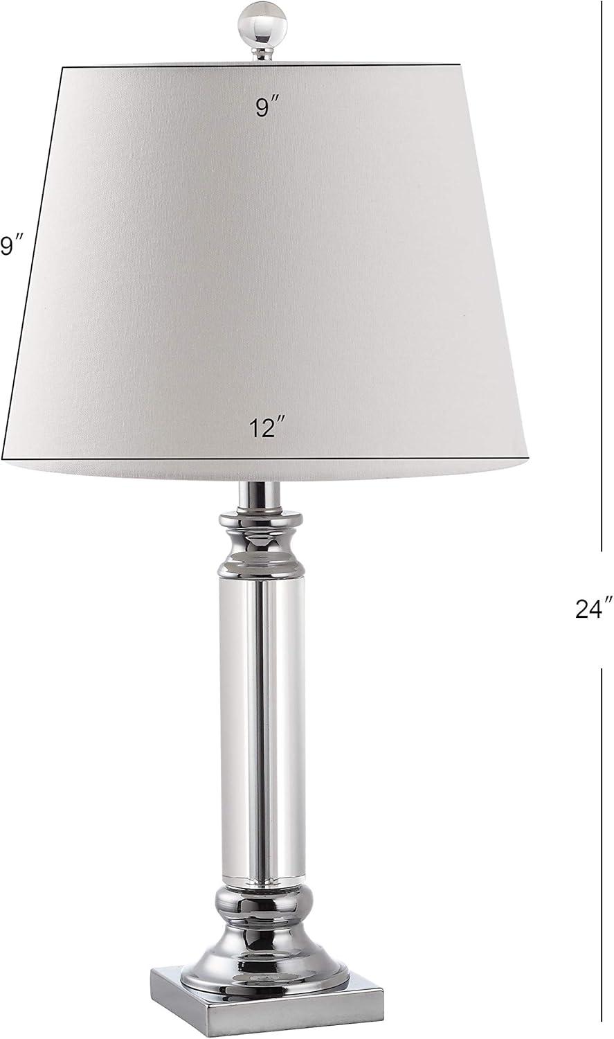 Zara 24 Inch H Crystal Table Lamp (Set of 2) - Clear - Safavieh