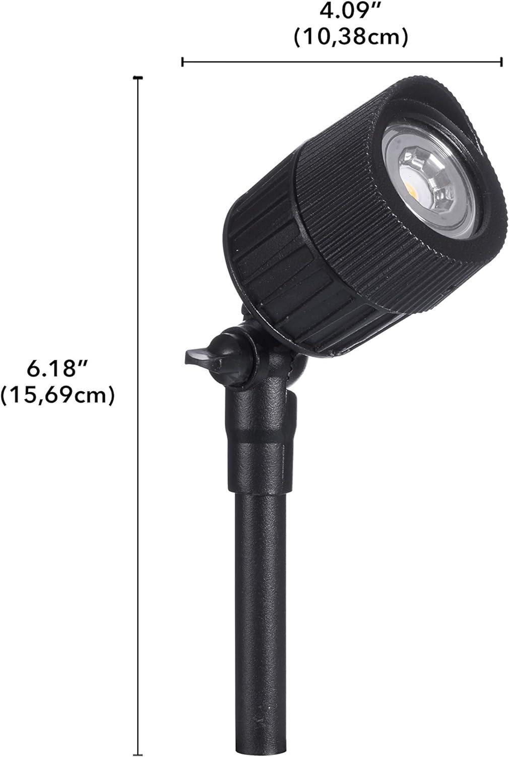 Black Cast Aluminum Low Voltage LED Spot Light