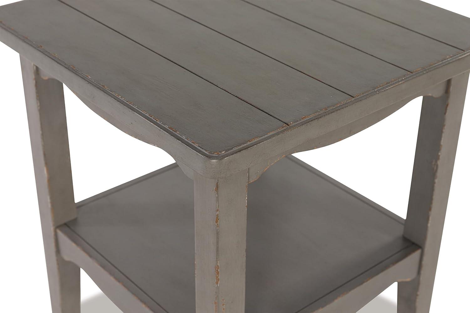 Signature Design by Ashley Traditional Charina End Table, Antique Gray