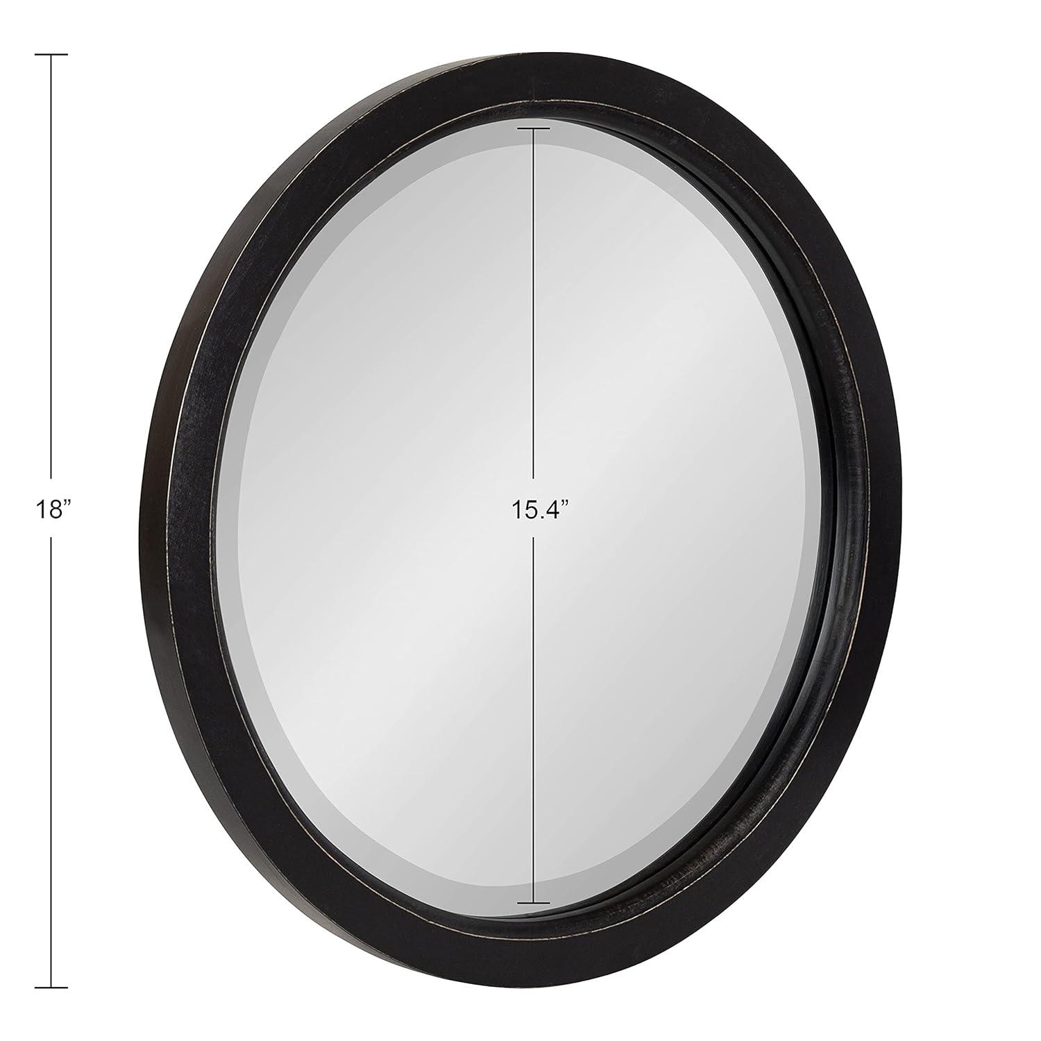 18&#34; x 18&#34; Hogan Round Framed Decorative Wall Mirror White - Kate &#38; Laurel All Things Decor