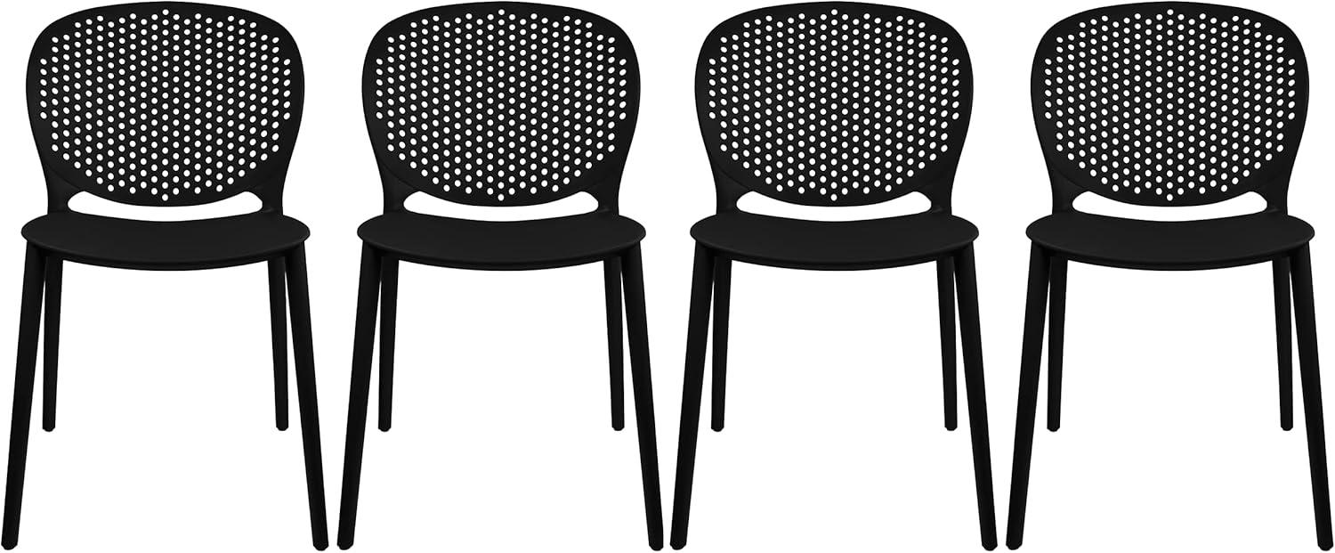 2xhome Set of 2 Modern Pool Patio Chairs, Contemporary Plastic Armless Dining Accent Side Chairs for Indoor or Outdoor Use, Teal