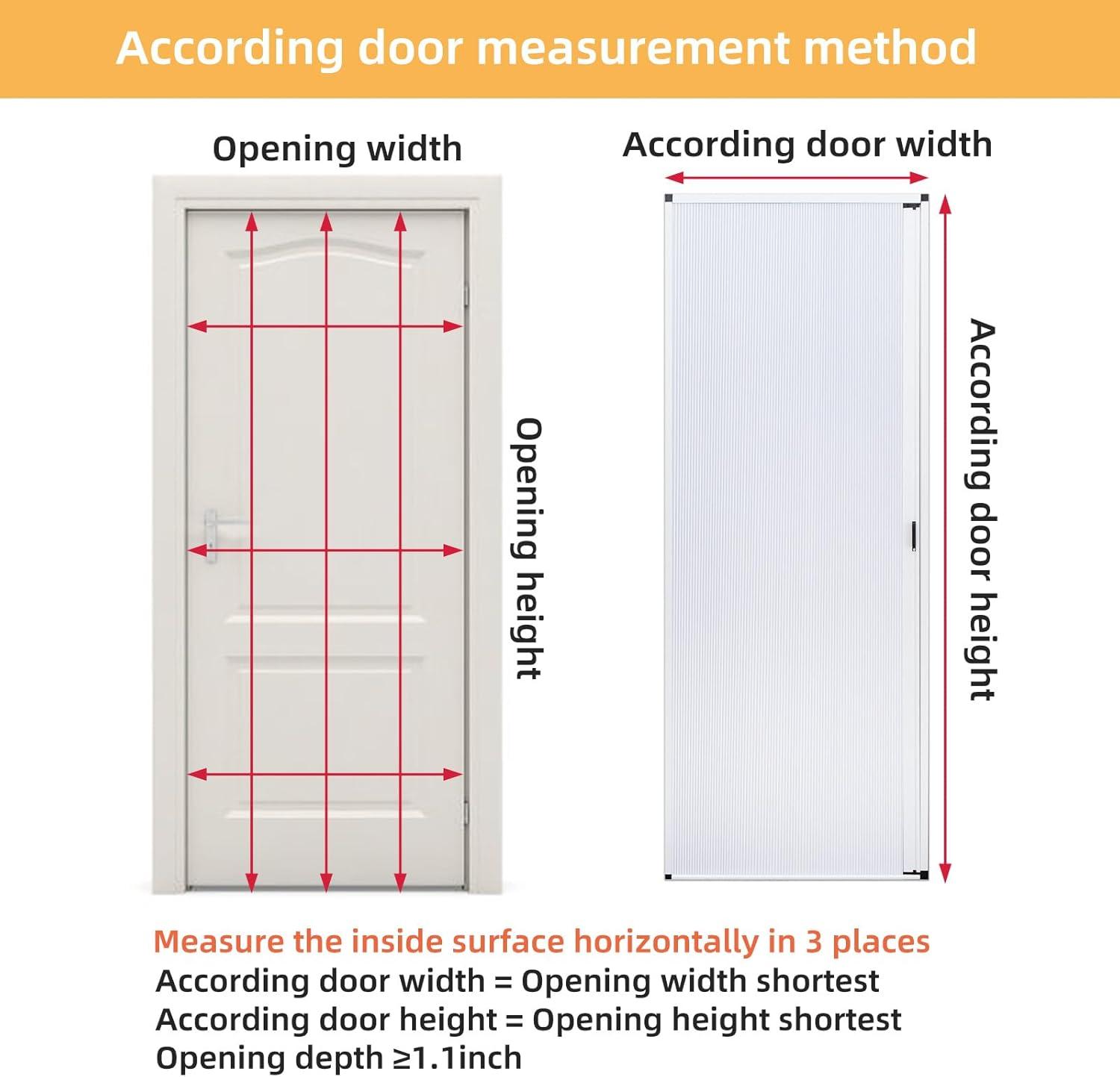 No-Drilling Interior Accordion Door, Retractable Folding Door with Aluminum Frame and Cellular Fabric, Waterproof and Heat Insulation, for Bedroom, Bathroom, Kitchen, Office(Grey