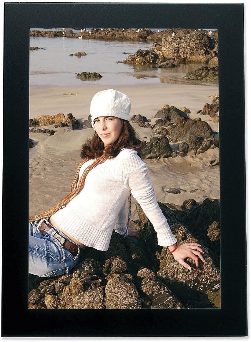 Classic 4x6 Black Aluminum Tabletop Picture Frame