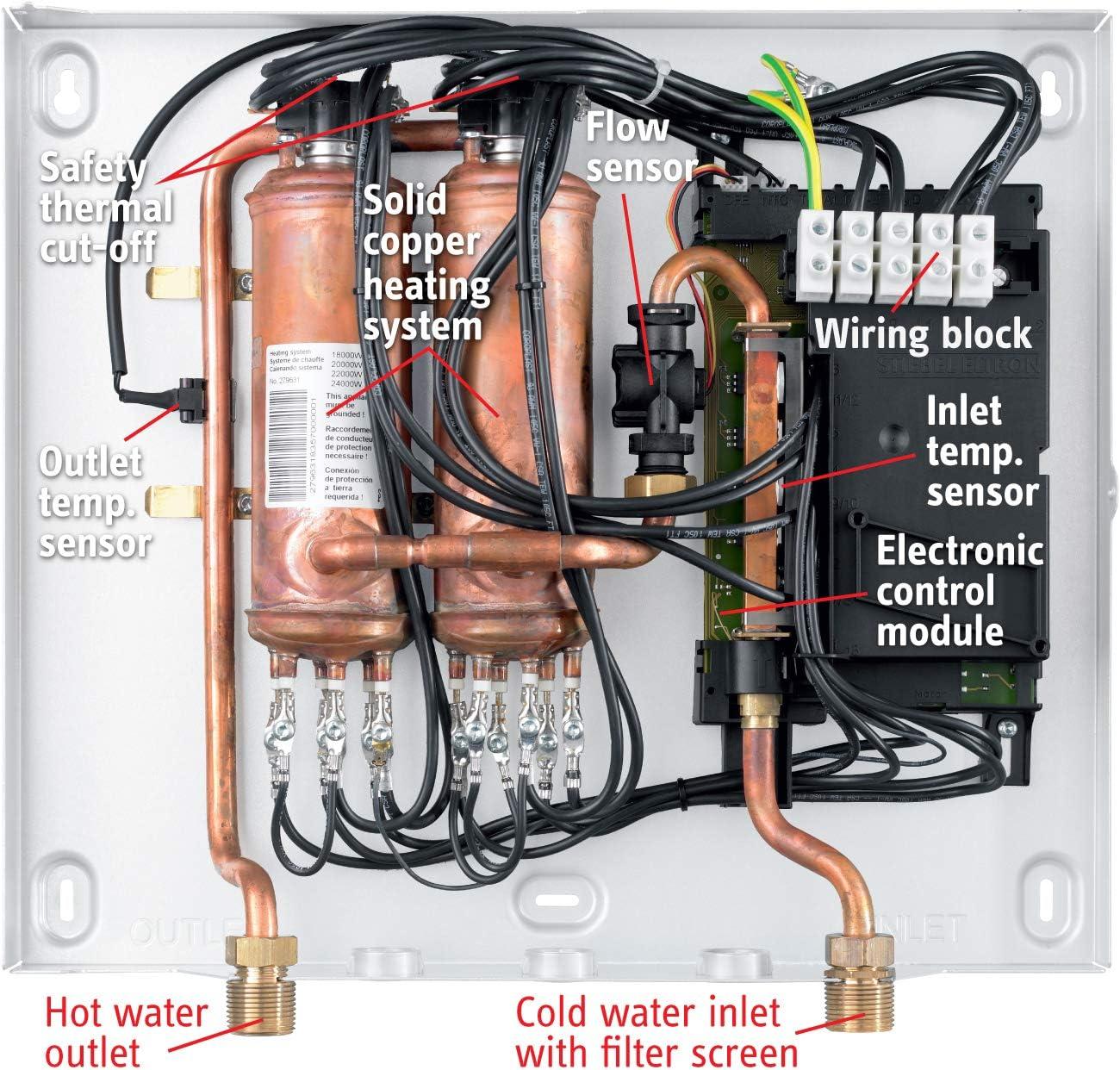 Stiebel Eltron  14.4-19.2 kW, 0.50 GPM Tempra 20 Trend Whole House Tankless Electric Water Heater