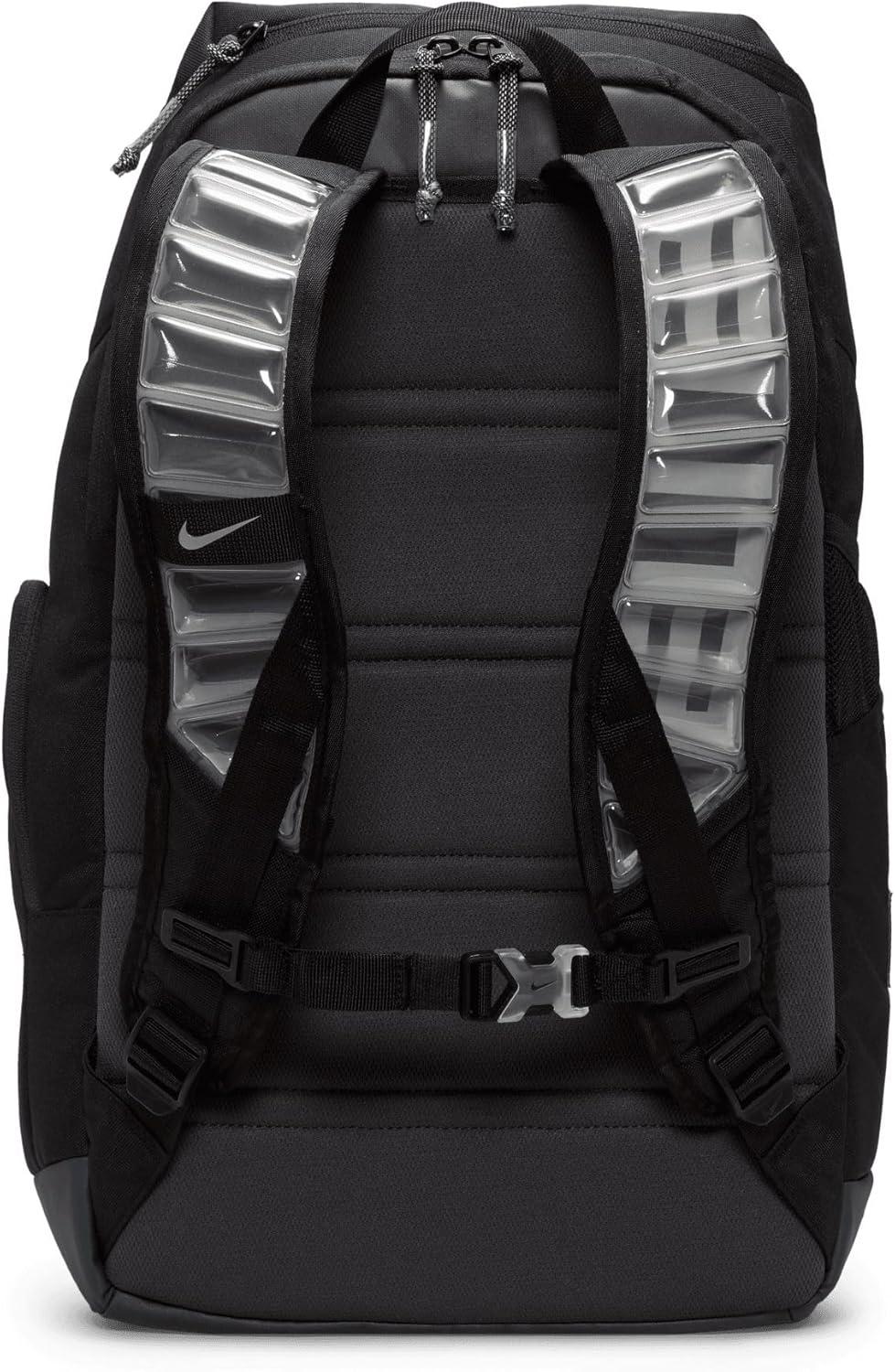 Nike Men's Hoops Elite Backpack, Black Anthracite and Metallic Silver