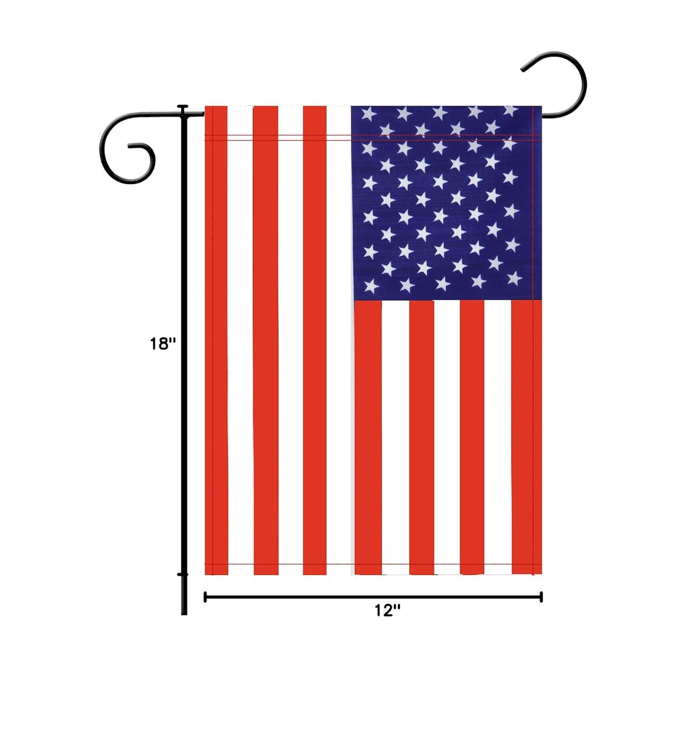 USA AMERICAN AMERICA UNITED STATES GARDEN BANNER/FLAG 12X18 SLEEVED POLY