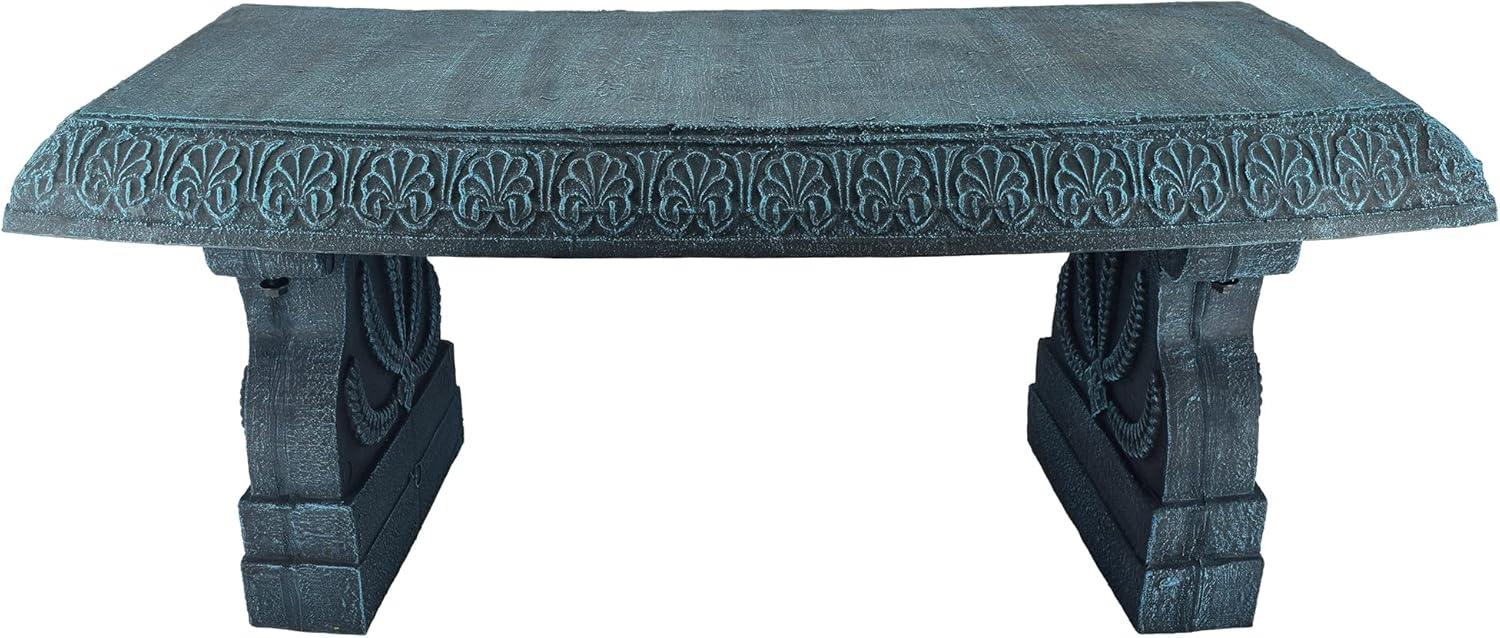 Arcadia Garden Products Fiber clay bench Dark blue 15-Inches x 17-Inches