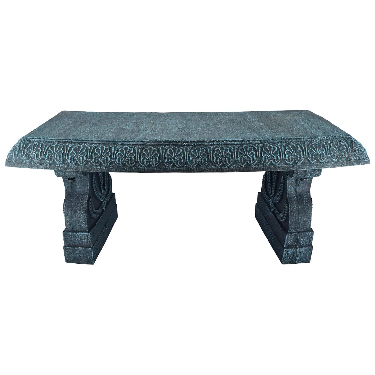 Arcadia Garden Products Fiber clay bench Dark blue 15-Inches x 17-Inches
