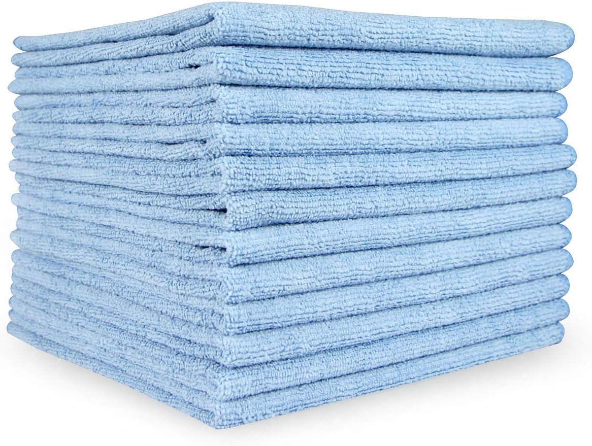 Smart Choice Microfiber Cleaning Cloths 12x12 30gm Blue (12/Pack)