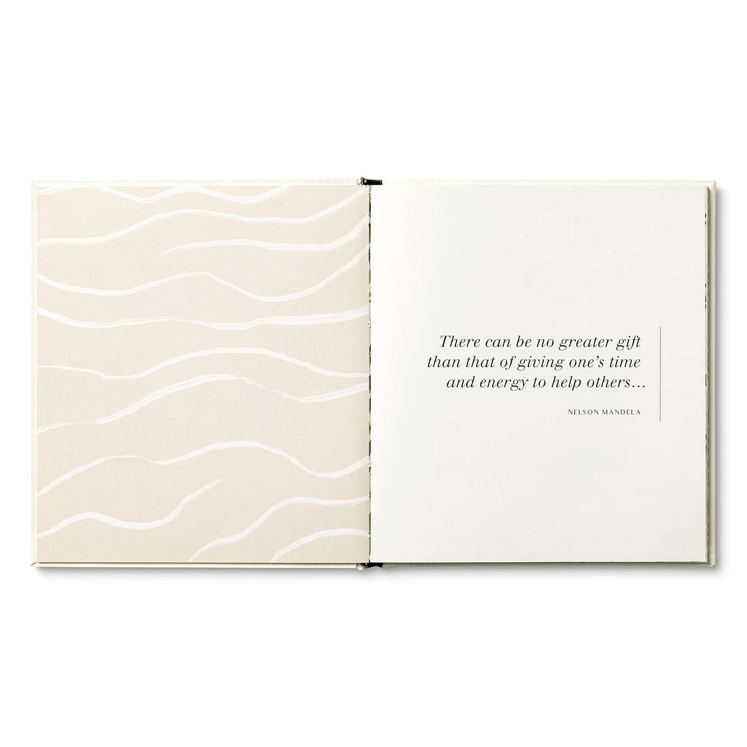 Elegant White Hardcover Self-Help Gratitude Book