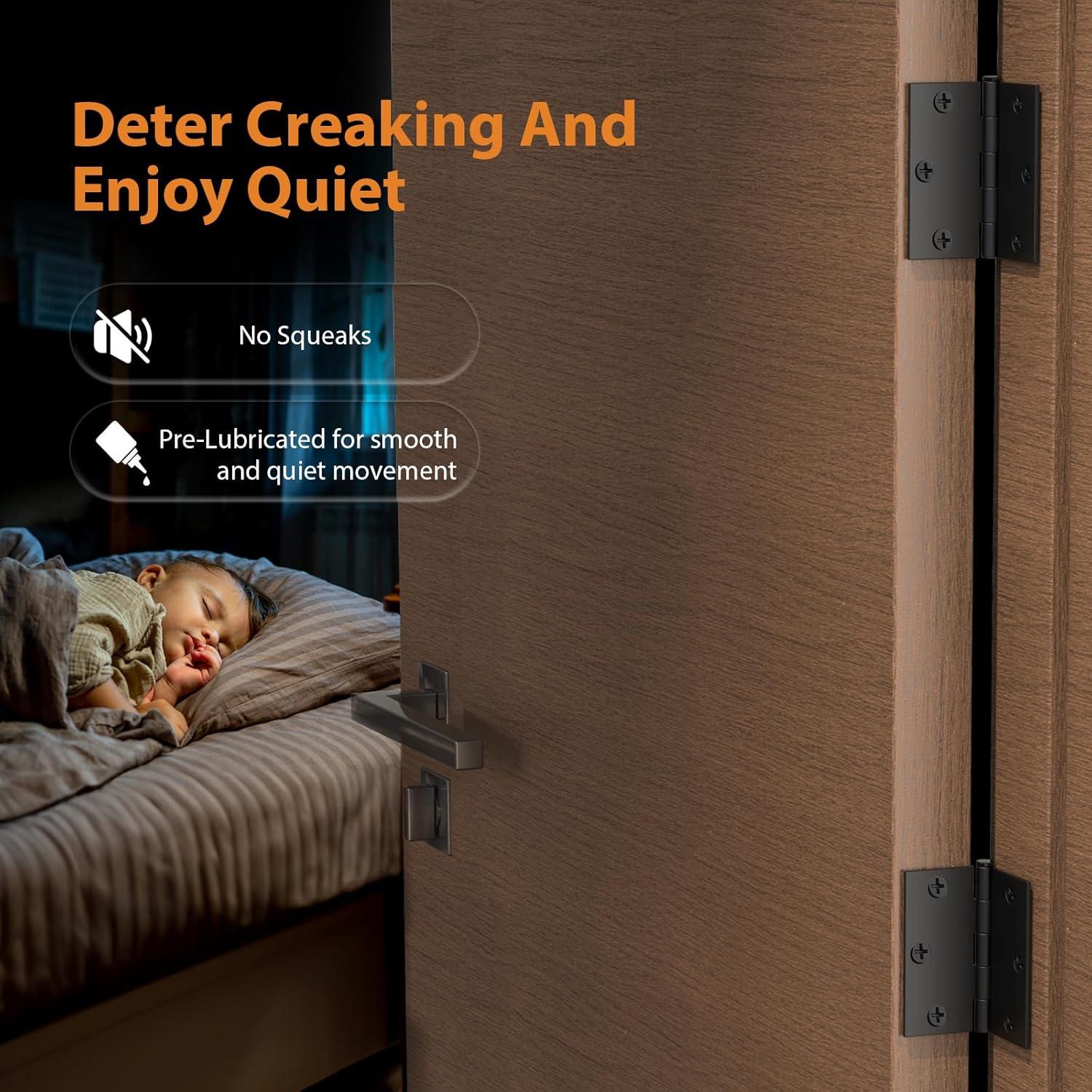 Design House 3.5" H x 3.5" W Butt Bearing Door Hinges (Set of 3)