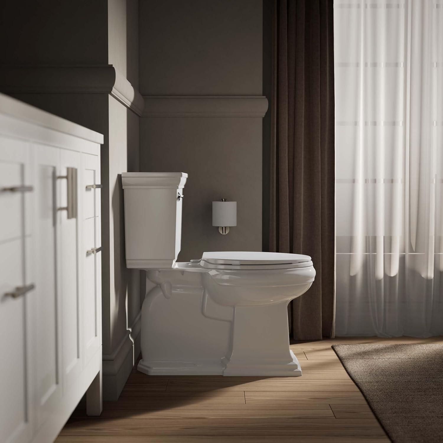 Kohler Brevia Quiet-Close Toilet Seat with Grip-Tight Bumpers and Quick-Attach Hardware