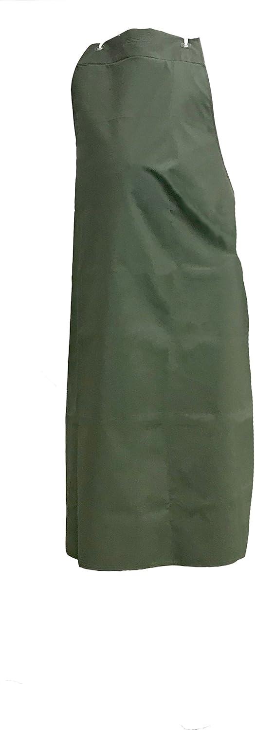 Kleen Chef, Vinyl Bib Apron Waterproof Adjustable, Green, Small