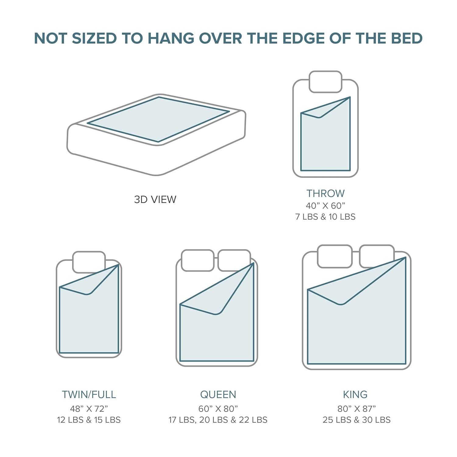 Bare Home Cotton Twill Weighted Blanket