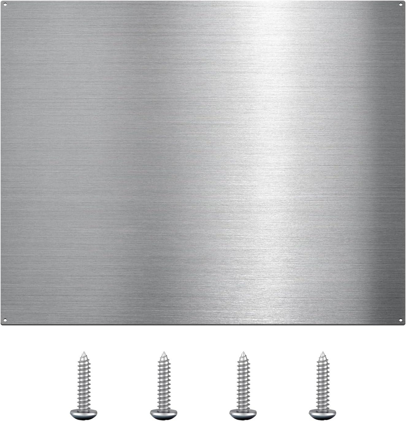 30" x 24" Stainless Steel Kitchen Backsplash Panel