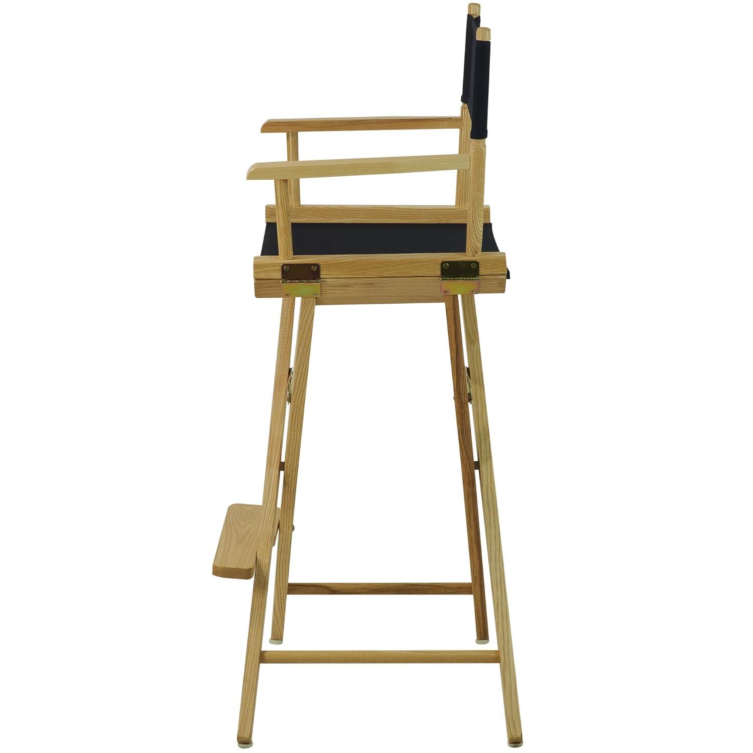 Extra-Wide Premium 30 in. Hardwoods Bar Height Directors Chair