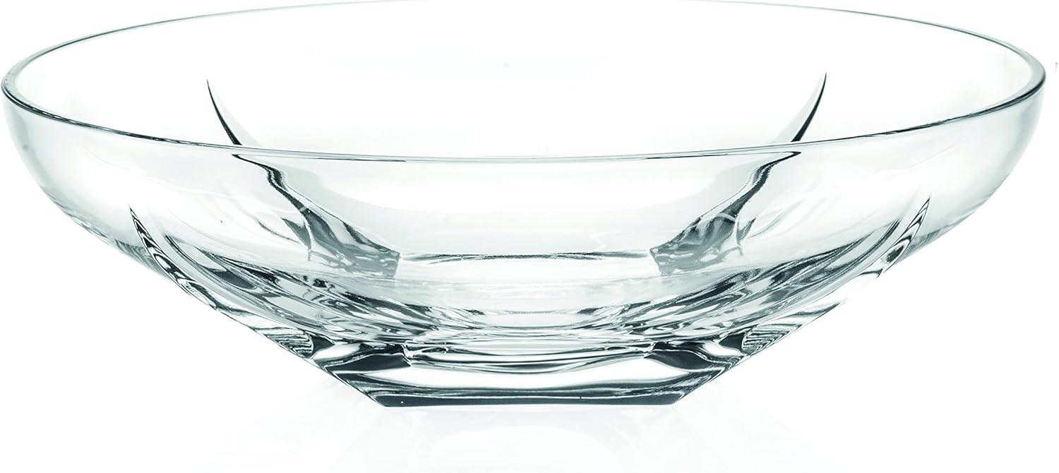 Elegant Clear Glass Decorative Centerpiece Bowl