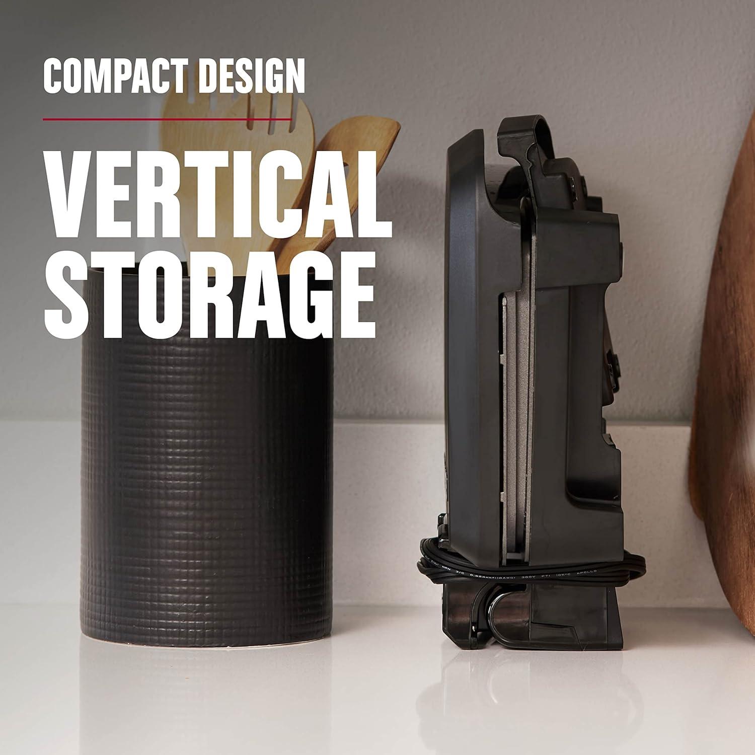 George Foreman George Foreman Contact Submersible Grill, Wash The Entire Grill, 4-serving, Black