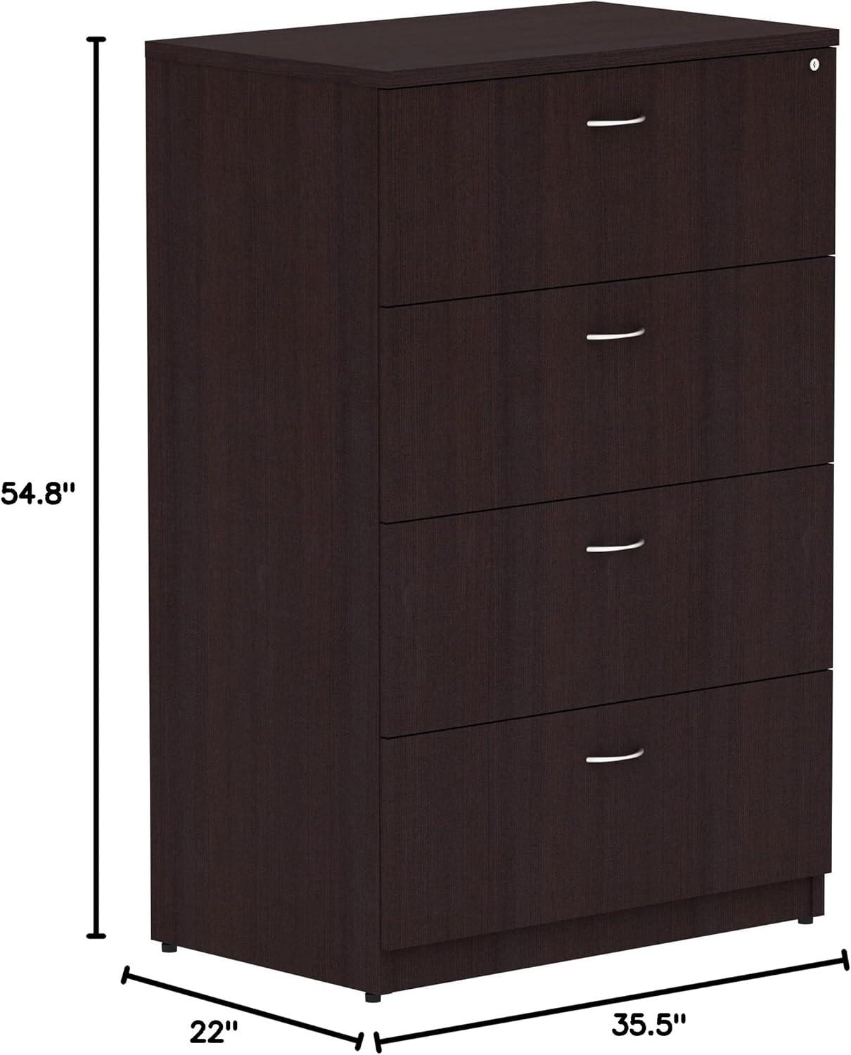 Essentials Series 35'' Wide 4 -Drawer File Cabinet