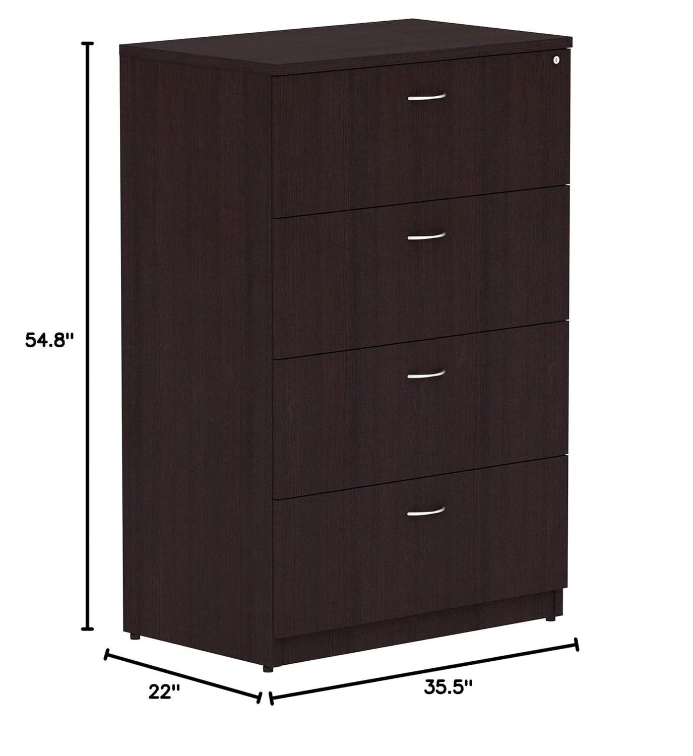 Essentials Series 35'' Wide 4 -Drawer File Cabinet