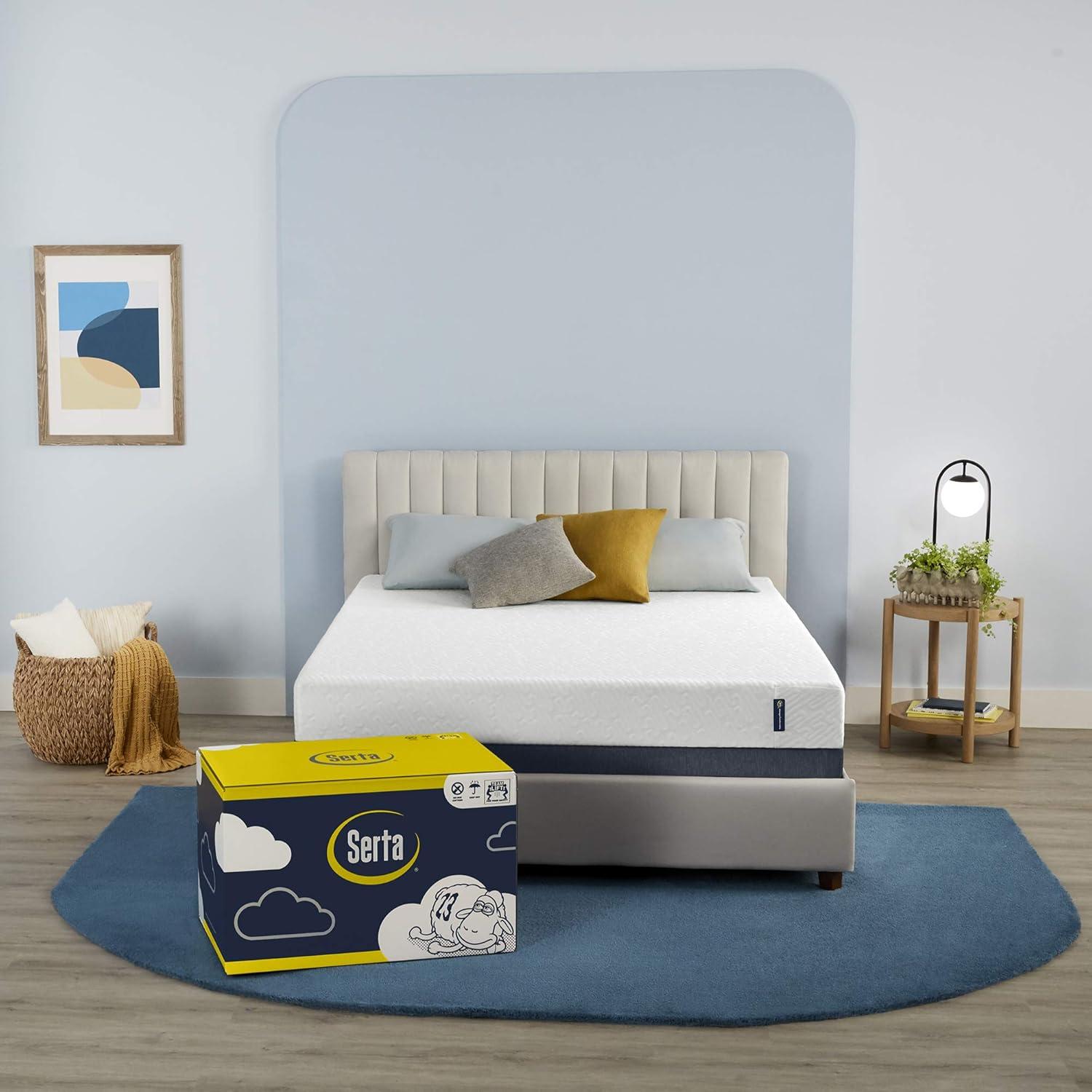 Serta Twin 7" Gel Memory Foam Medium-Firm Mattress - Water Resistant