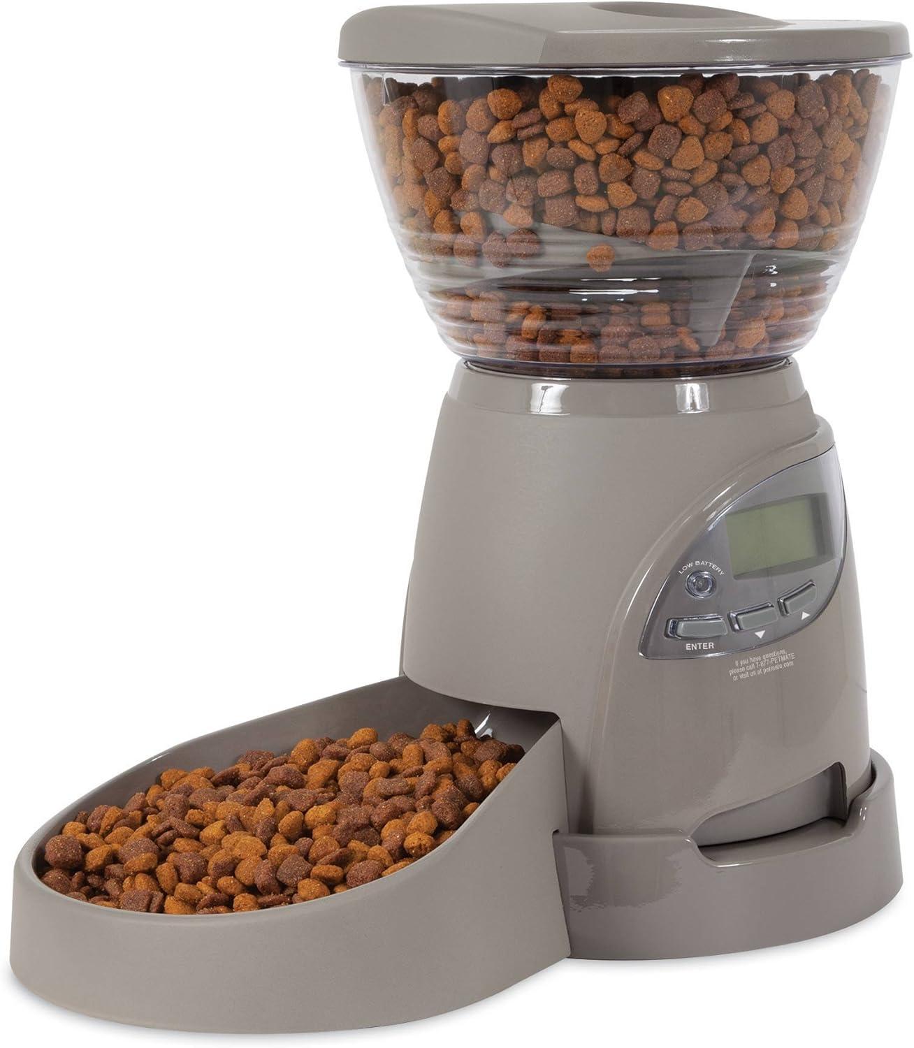 Petmate Portion Right Programmable Pet Feeder, 5 lbs, for Dogs and Cats