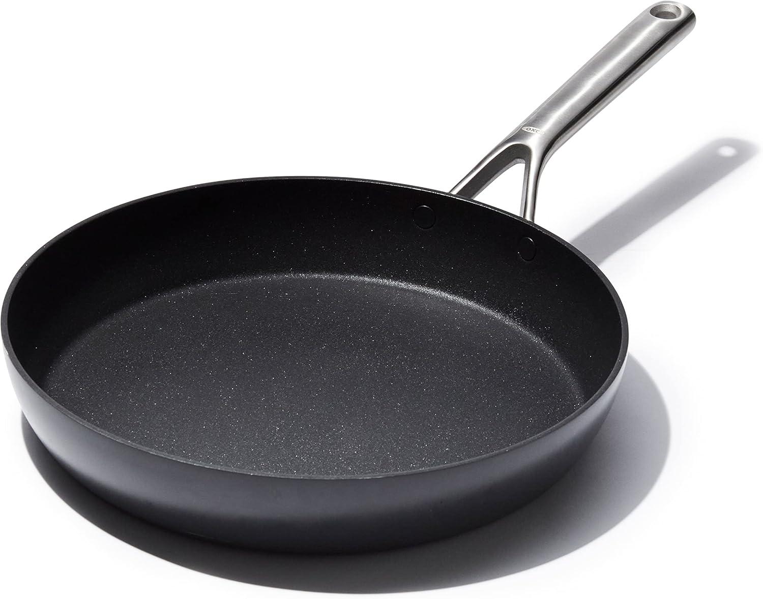 Black Aluminum 12-Inch Non-Stick Ceramic Frypan