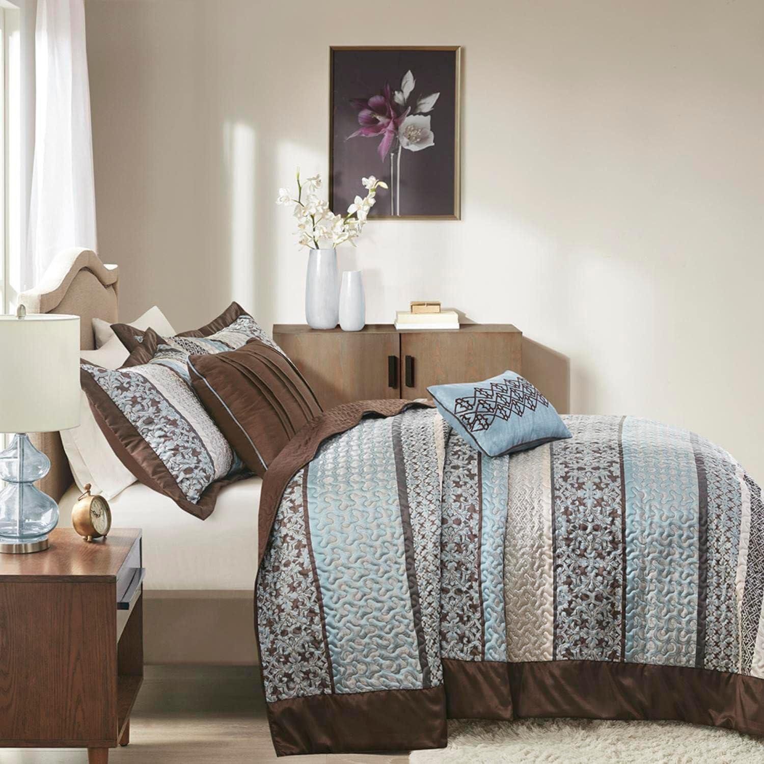 Madison Park 5pc Cambridge Reversible Jacquard Bedspread Set