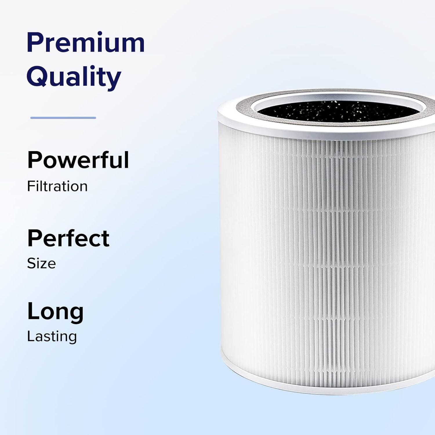 Levoit PlasmaPro 400S Replacement Filter: True HEPA, Captures Odors, Mold, Dust, Pet Dander, Compatible with Levoit Air Purifiers