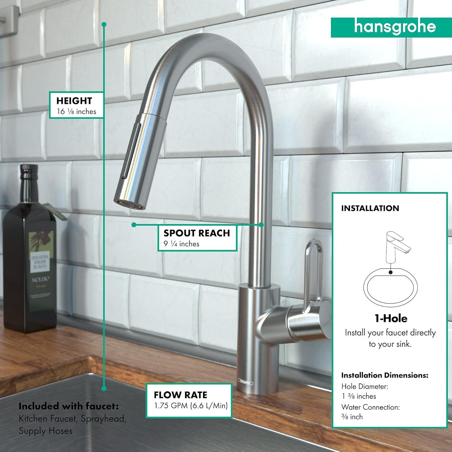 Talis Loop 16" Tall Single Handle Kitchen Faucet