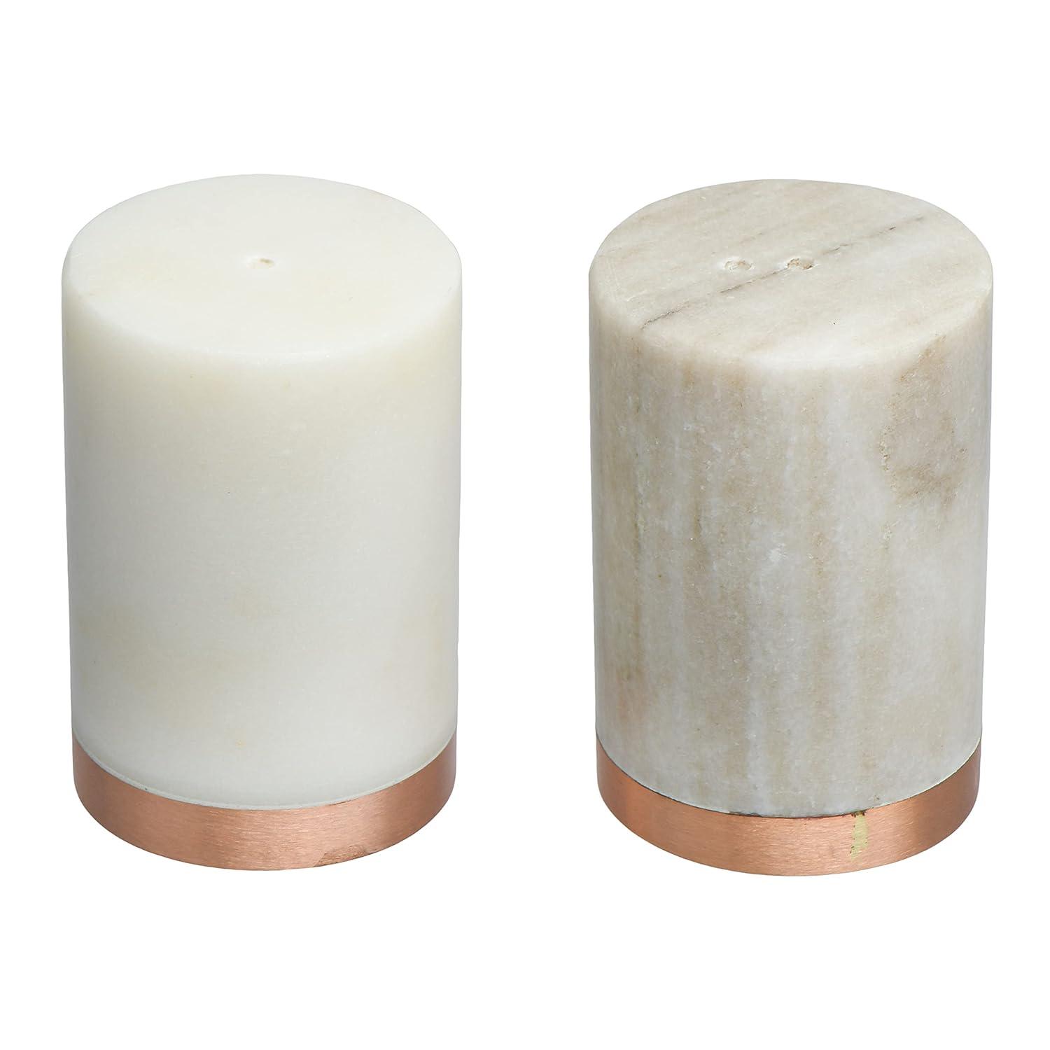 Creative Co-Op Marble Salt and Pepper Shaker Set & Reviews | Joss & Main