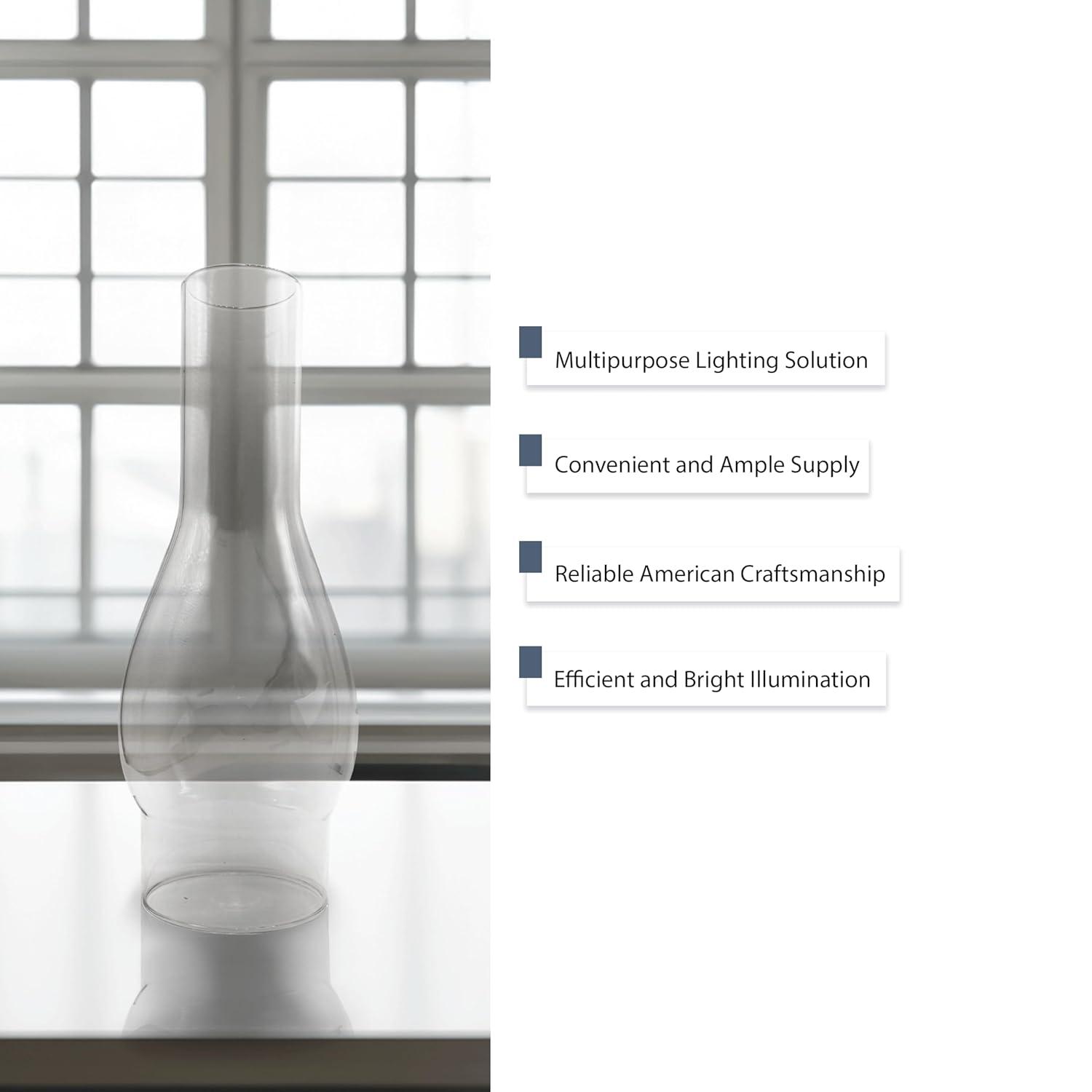 Light of Mine Oil Lamp Replacement Chimneys (3" x 10" Regular)