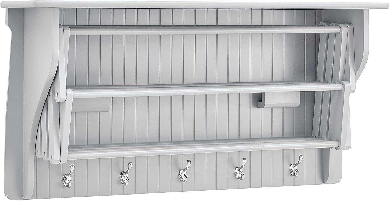 Latitude Run® Collapsible Accordion Wall Mounted Drying Rack
