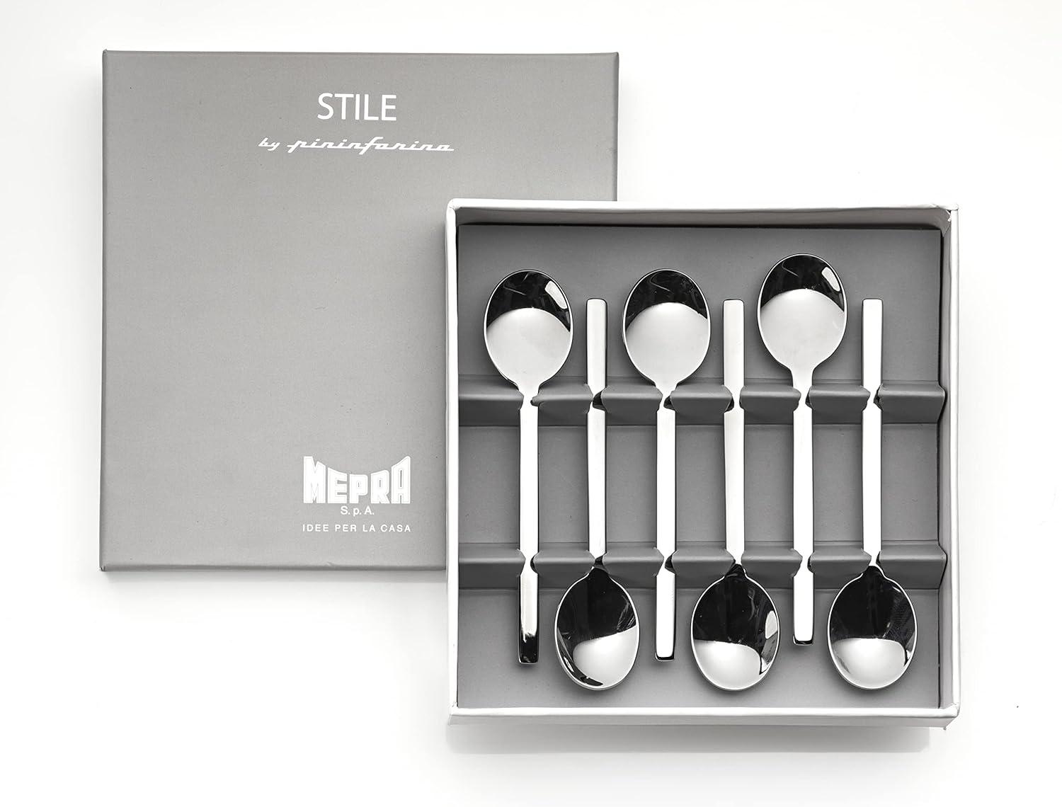 Gift Box 6 Moka Spoons Stile Stainless Steel (Set of 6)