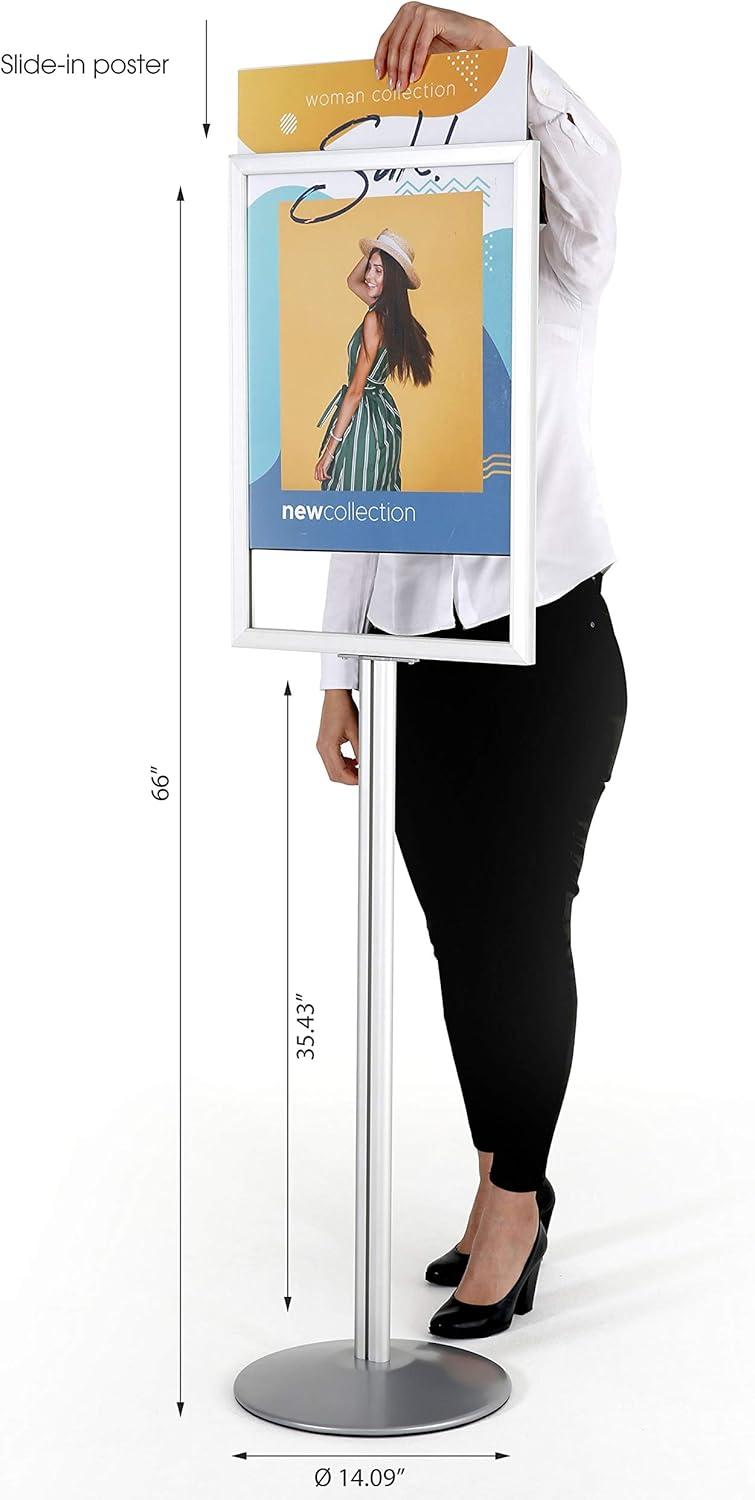 Aluminum Pedestal Sign Holder Stand