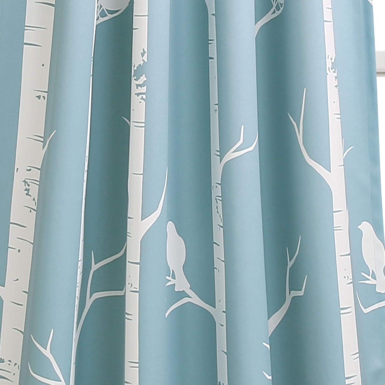 Bird On The Tree Polyester Room Darkening Curtain Pair