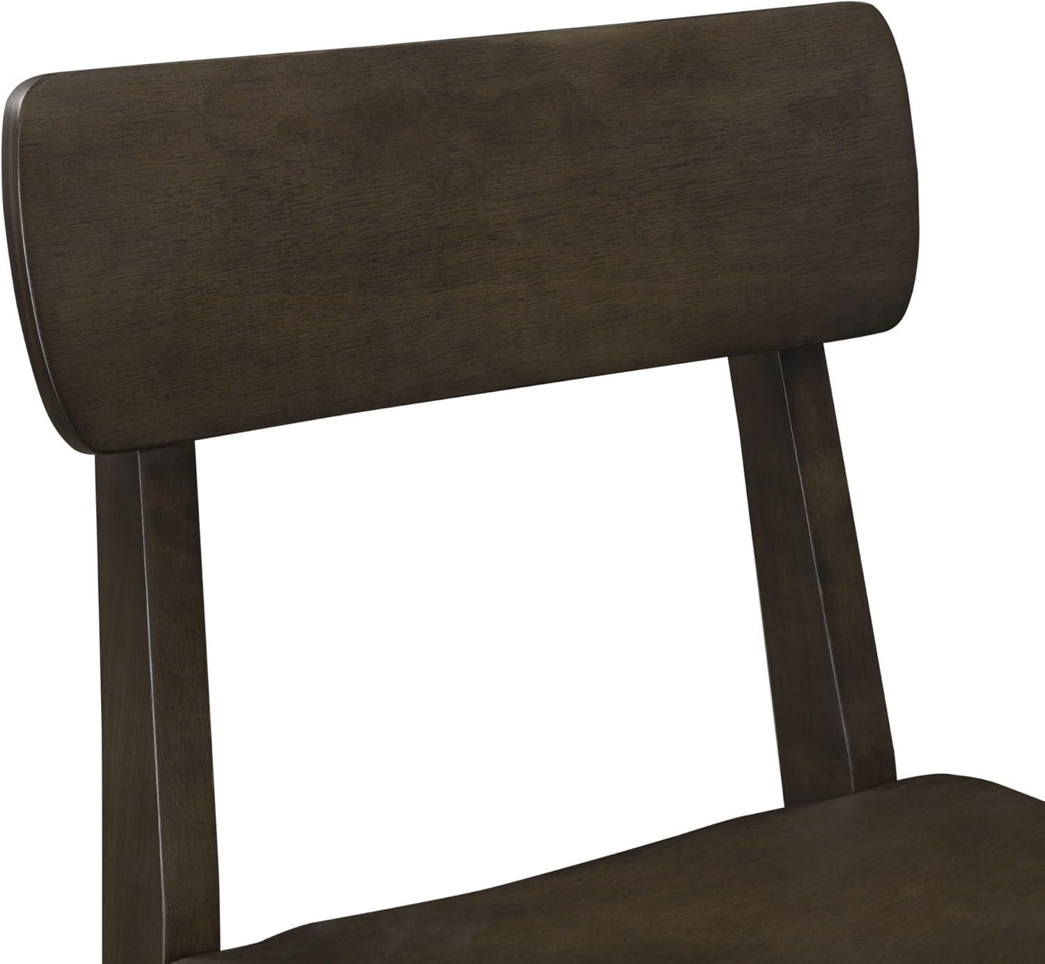 Boraam Torino Wood Counter Height Barstool Carbonite Finish