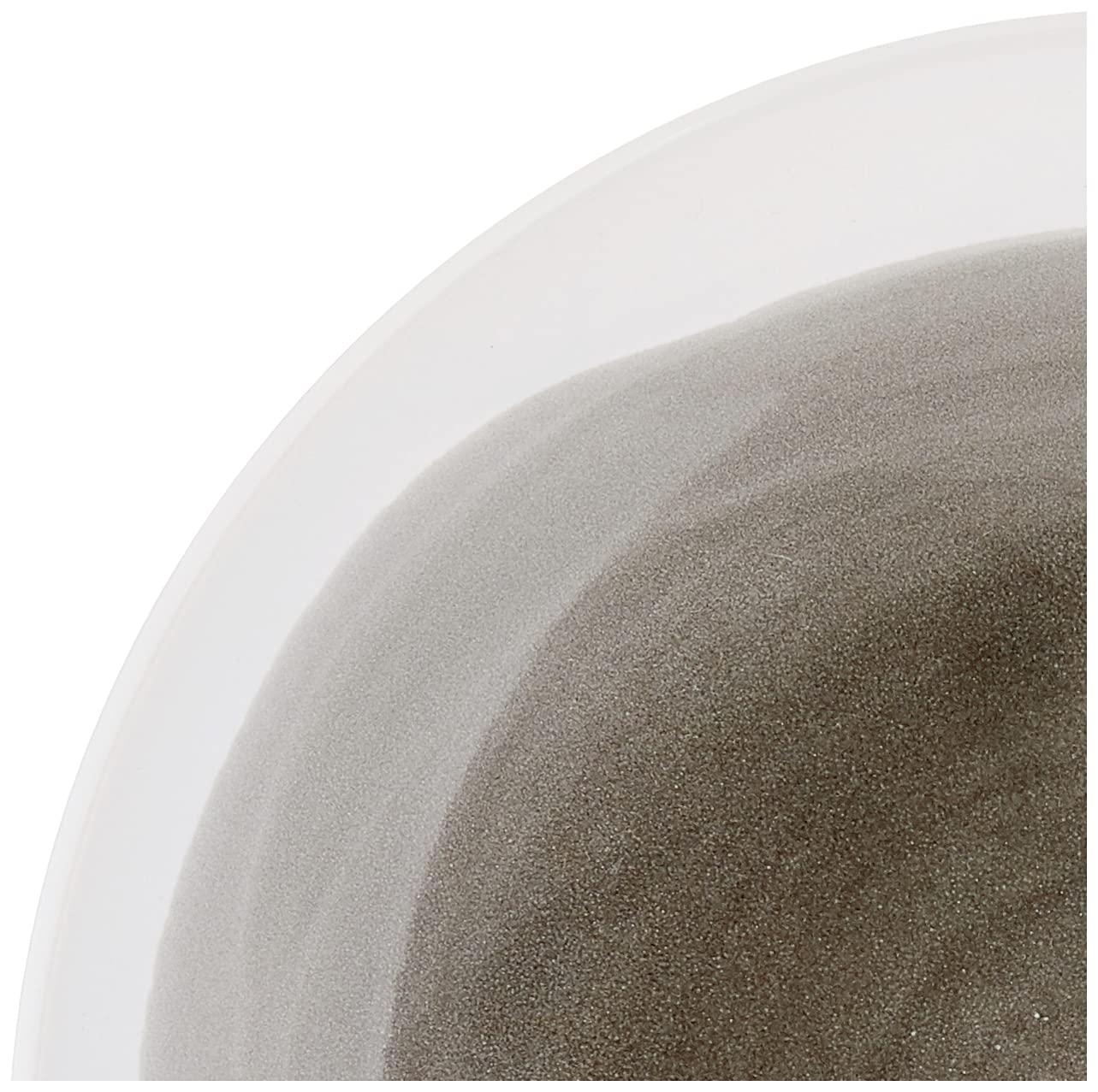 American Atelier, Charcoal and White, Round, Stoneware Dinnerware Set, 16-Piece